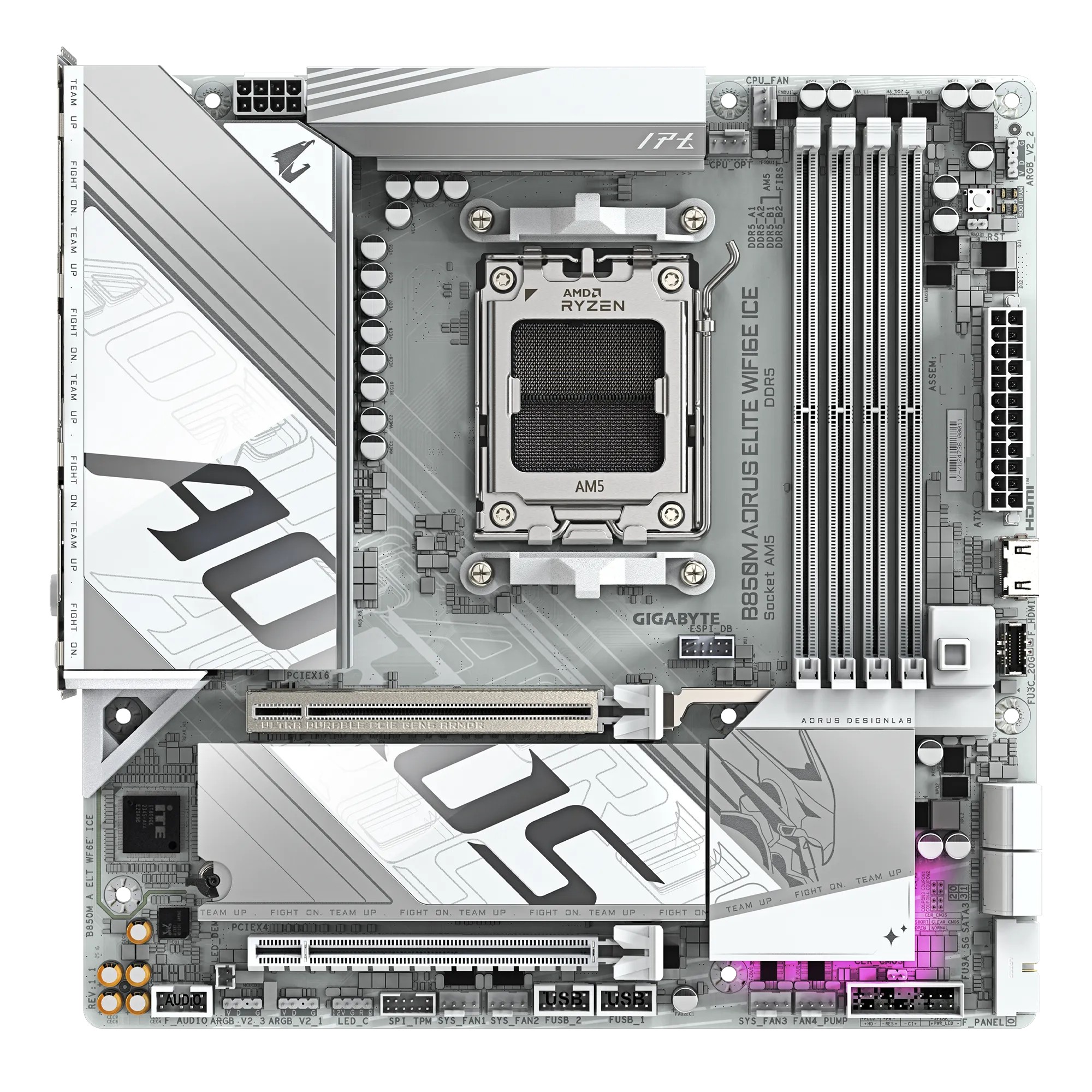 Motherboard Gigabyte B850M Aorus Elite WiFi 6E ICE AM5 mATX